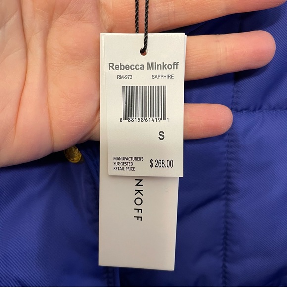 Rebecca Minkoff Purple quilted Spring jacket. Size S. Oversized. Fits size M-L. - Picture 7 of 10